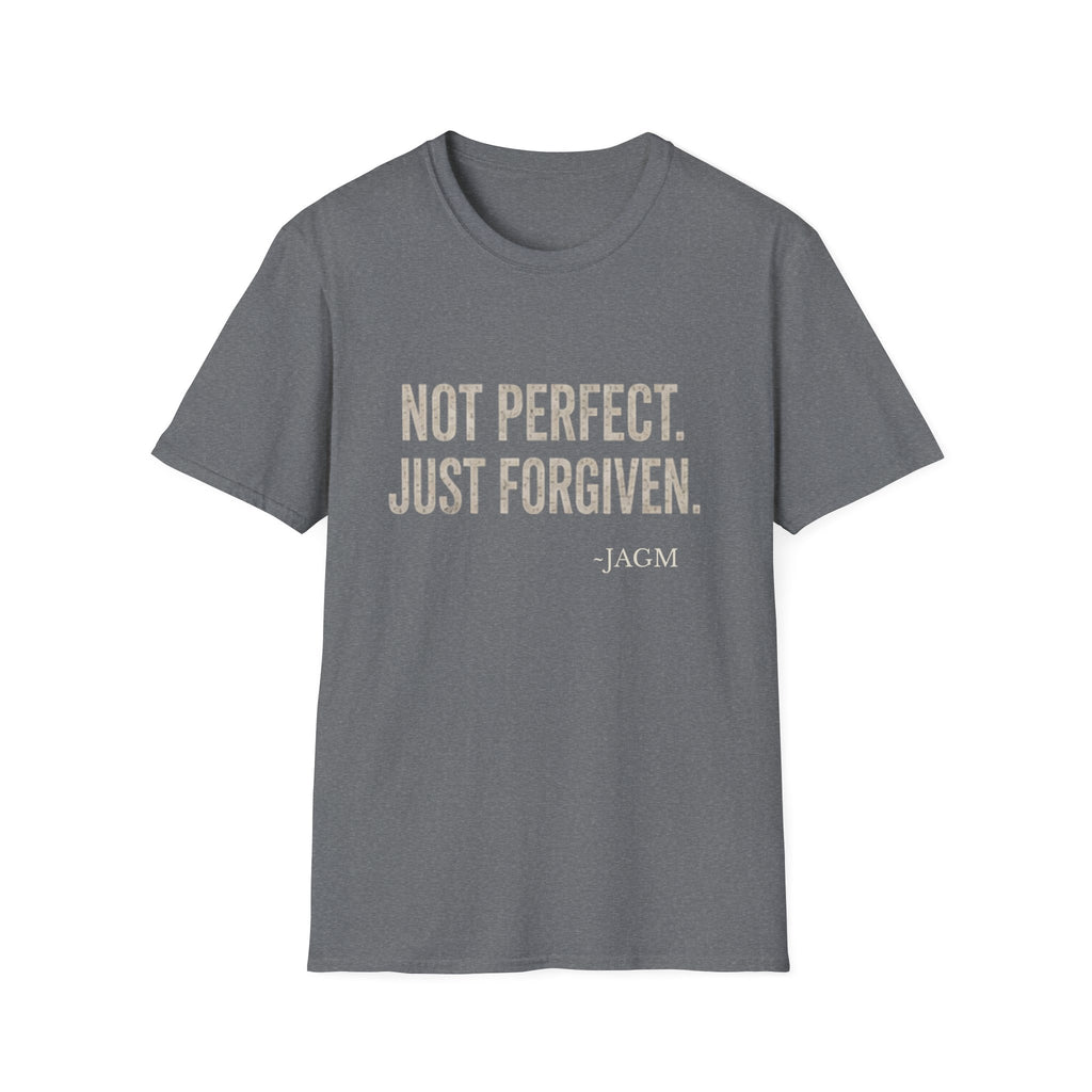 Not Perfect Just Forgiven T-Shirt — Inspirational Christian Graphic Tee