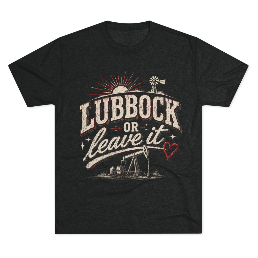 Lubbock or Leave It Tee - Vintage Black