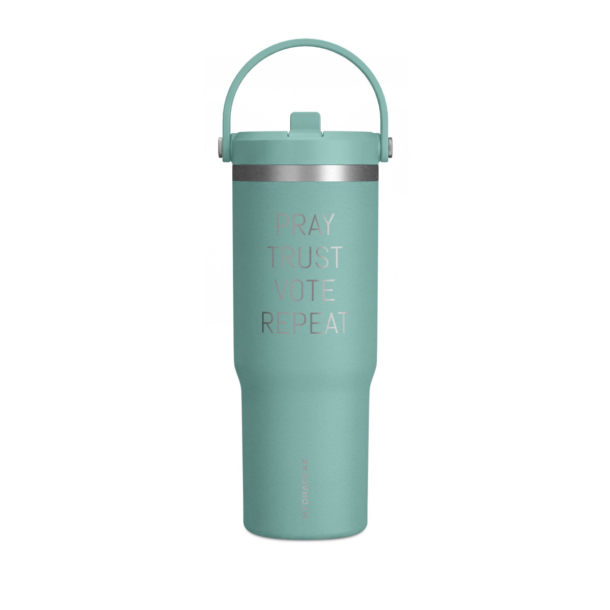 "Pray Trust Vote Repeat" 32oz Insulated Tumbler — Faith & Civic Values