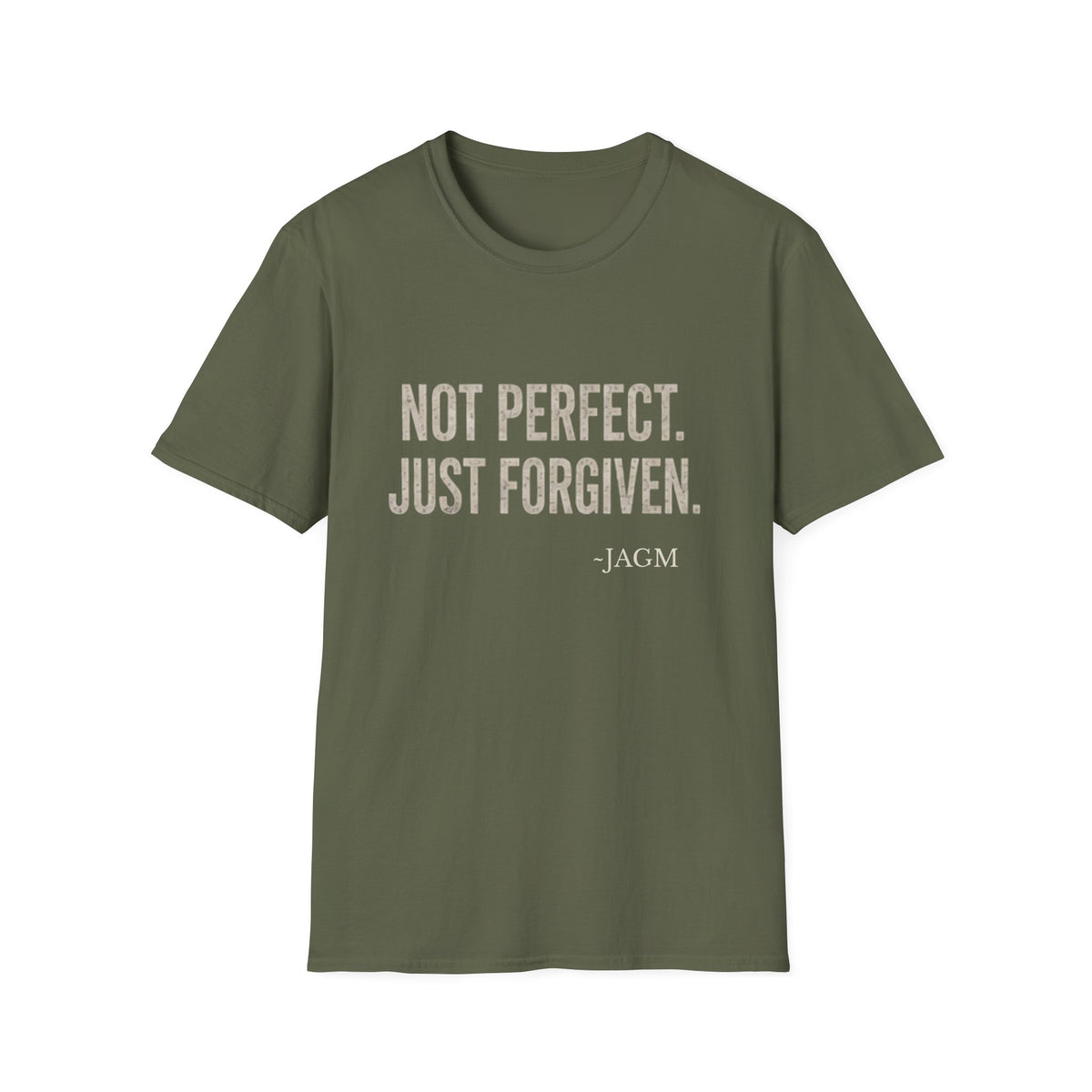Not Perfect Just Forgiven T-Shirt — Inspirational Christian Graphic Tee