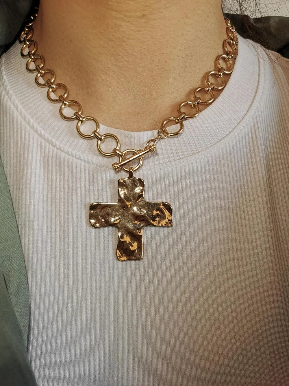 Chunky Gold Statement Necklace