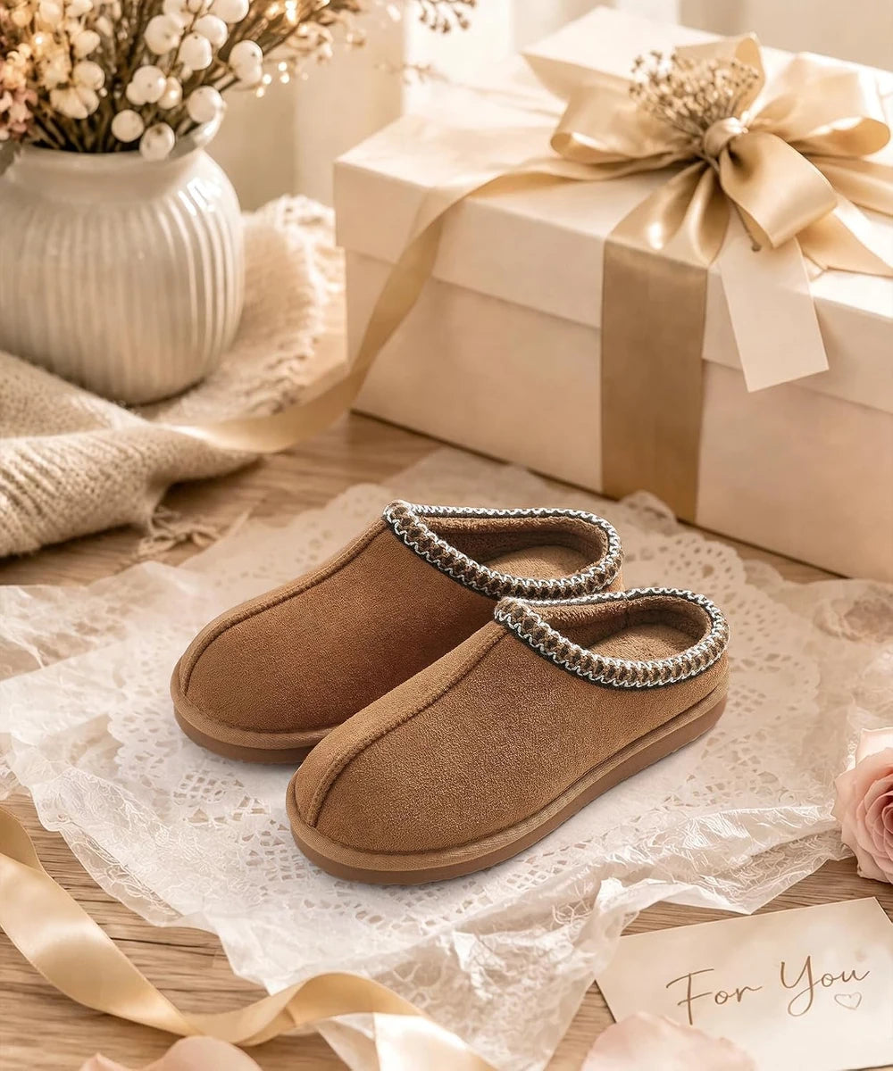 Faux Suede Memory Foam Clogs