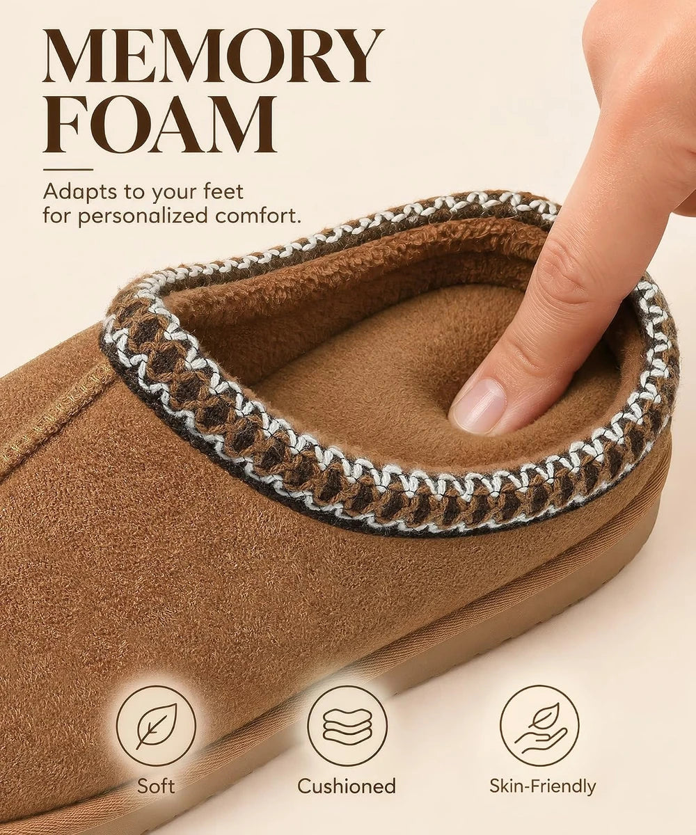 Faux Suede Memory Foam Clogs