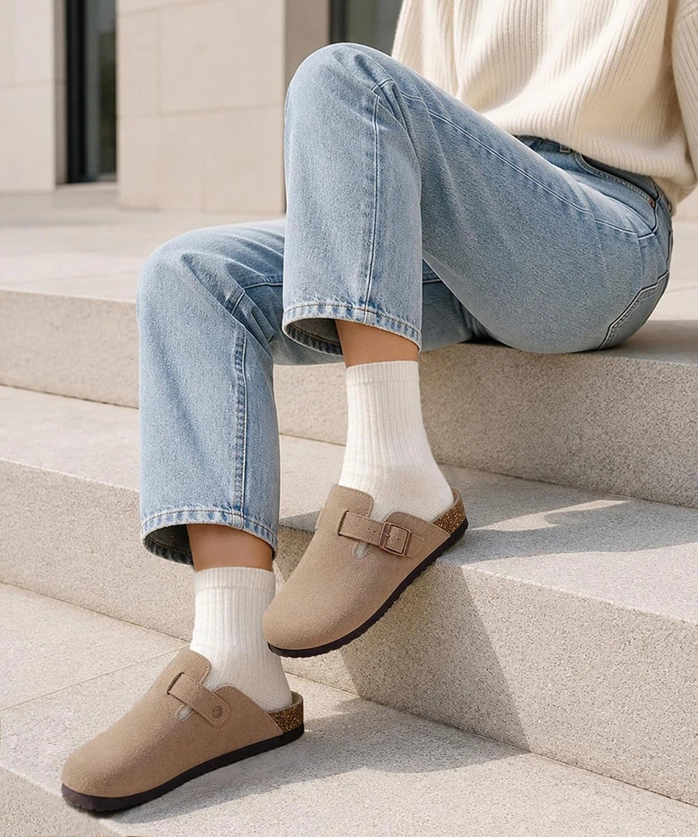 Genuine Suede Clogs