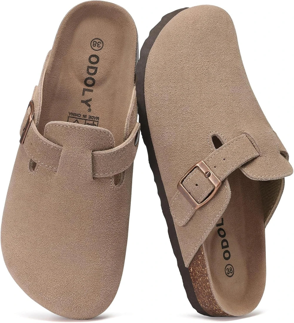 Genuine Suede Clogs