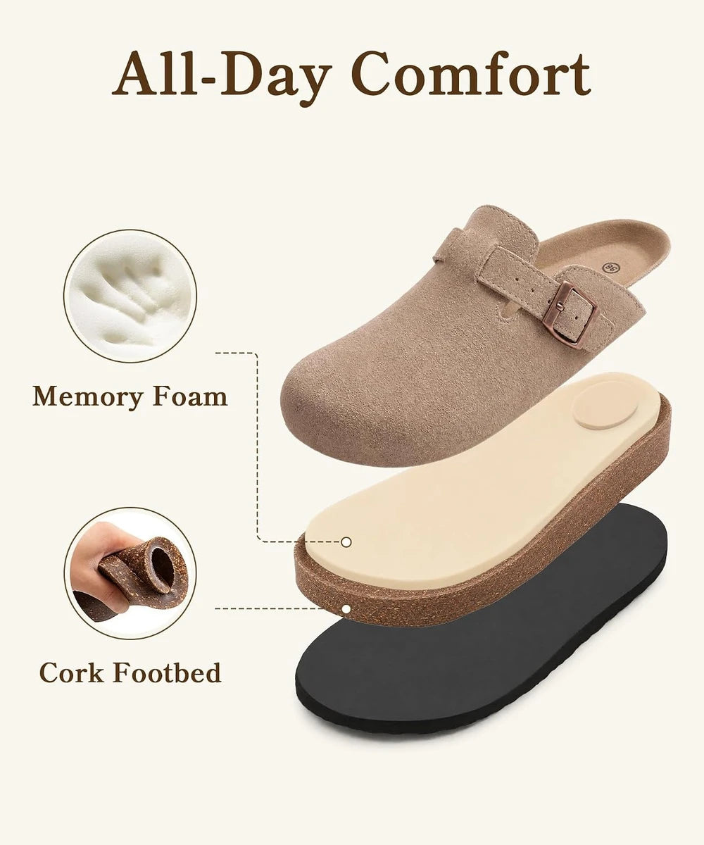 Genuine Suede Clogs