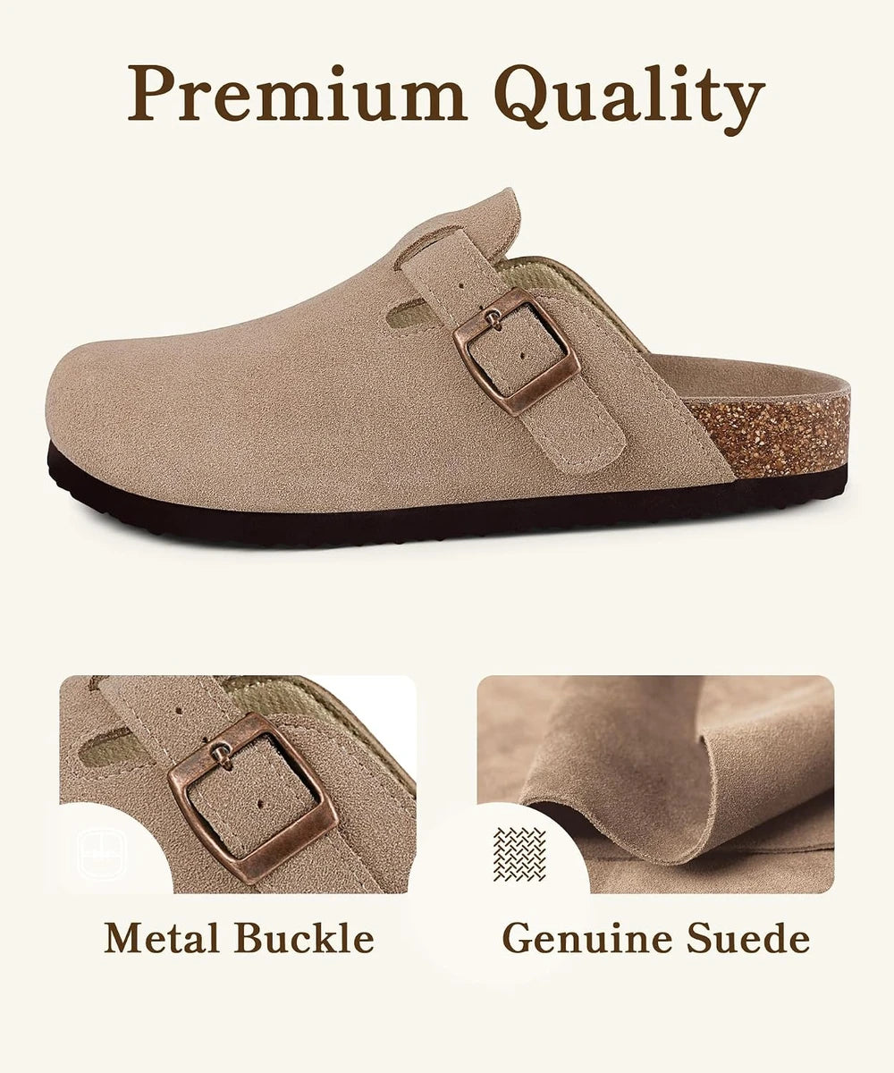 Genuine Suede Clogs