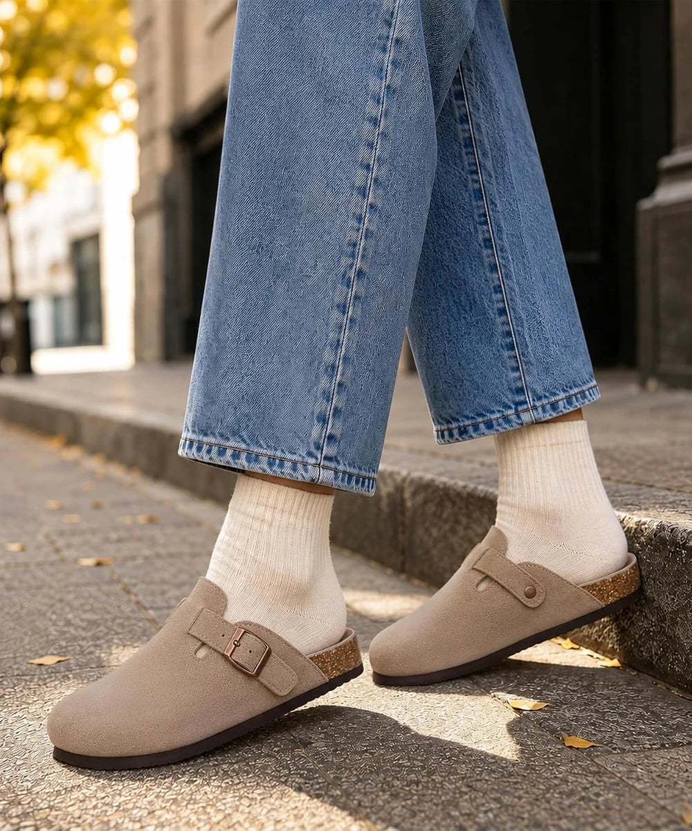 Genuine Suede Clogs