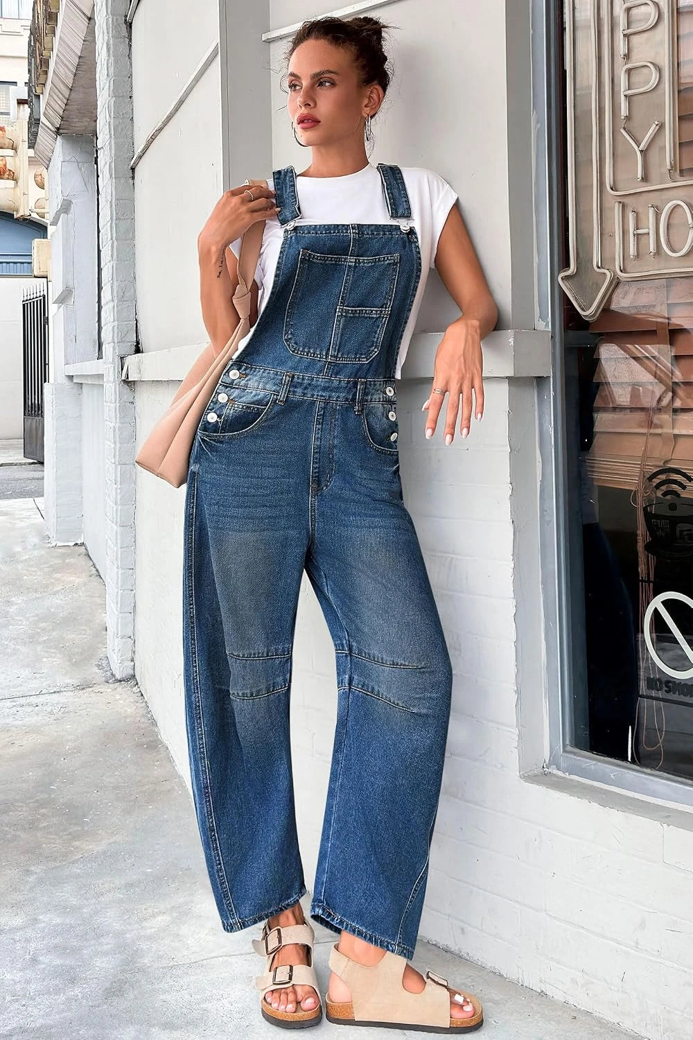 The Junie Denim Overalls