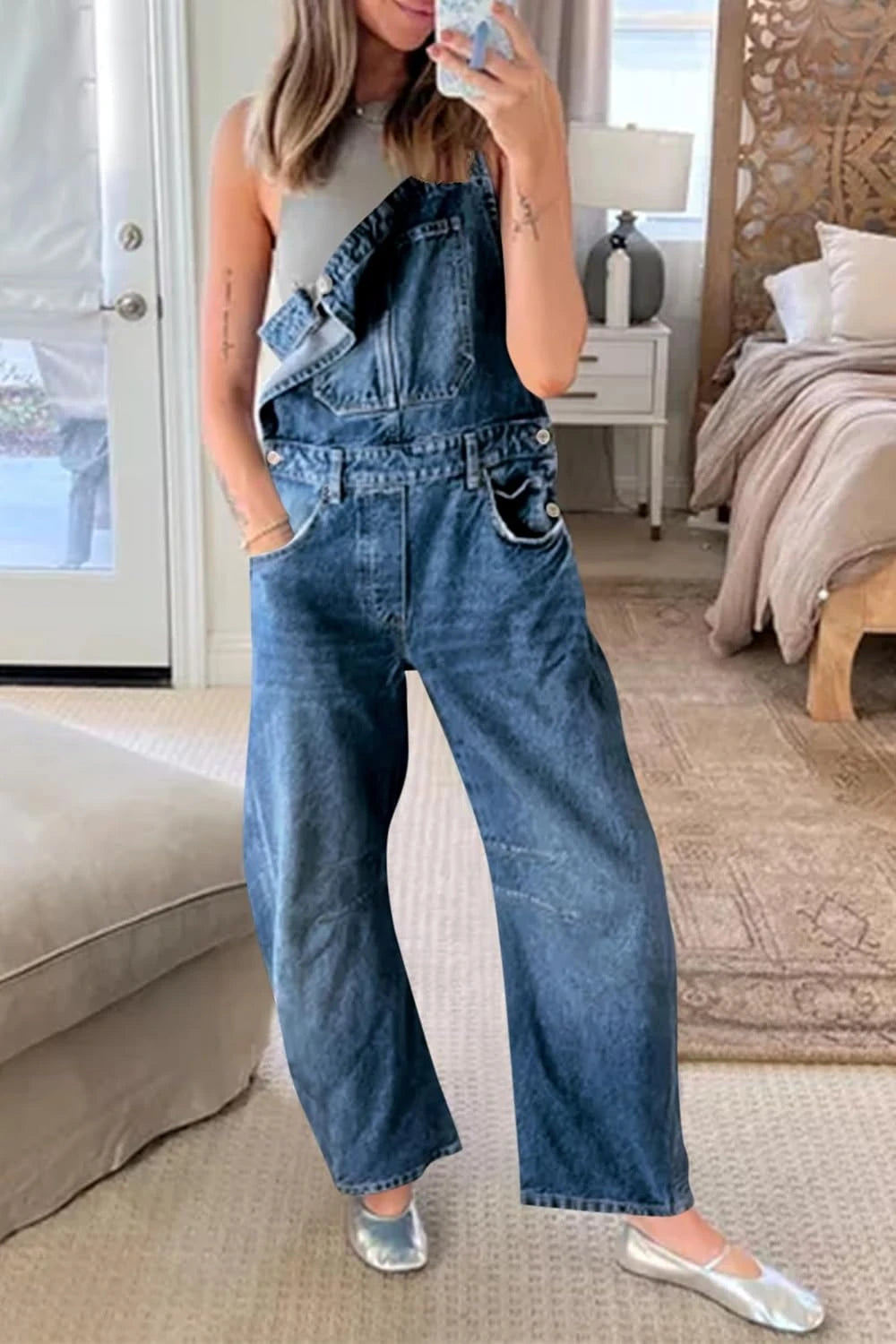 The Junie Denim Overalls