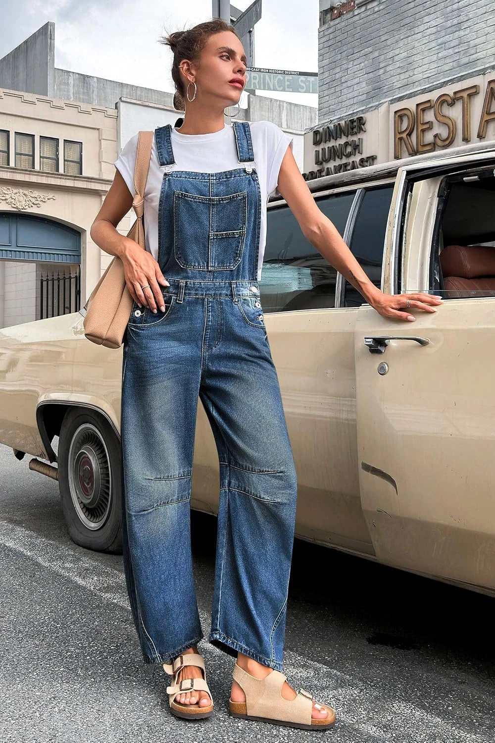 The Junie Denim Overalls