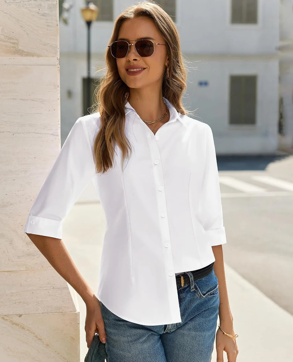 The Clara Button-Down Shirt
