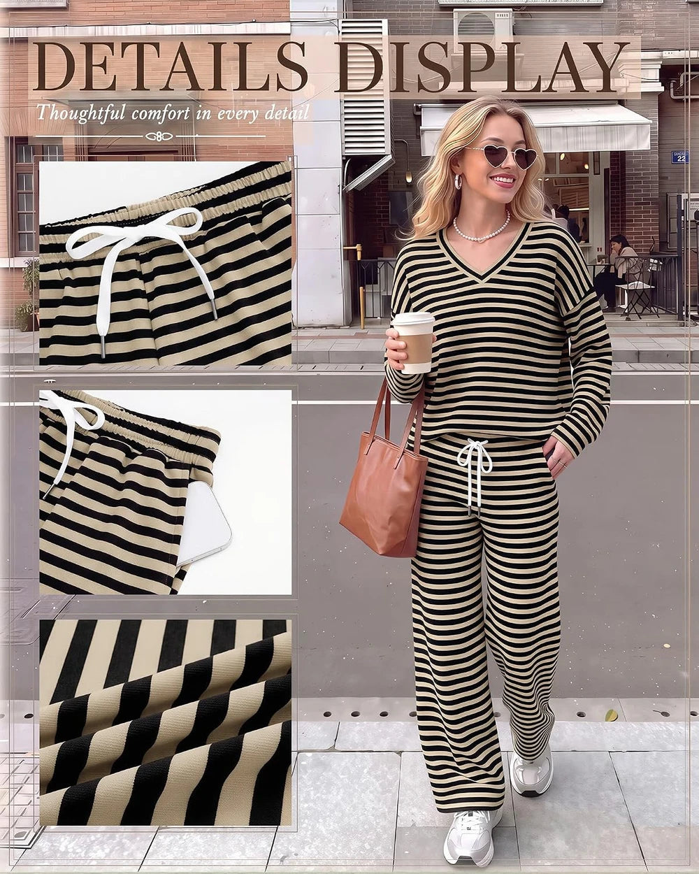 The Sunday Stripe Lounge Set