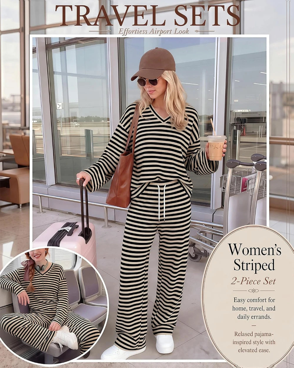 The Sunday Stripe Lounge Set