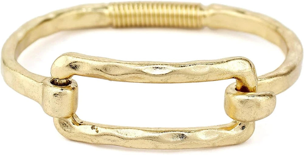 The Aurelia Hammered Bangle