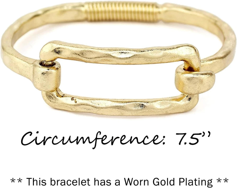 The Aurelia Hammered Bangle