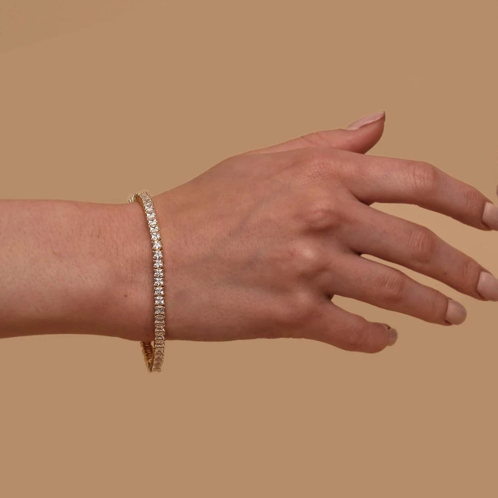Everyday Radiance Gold-Plated Tennis Bracelet
