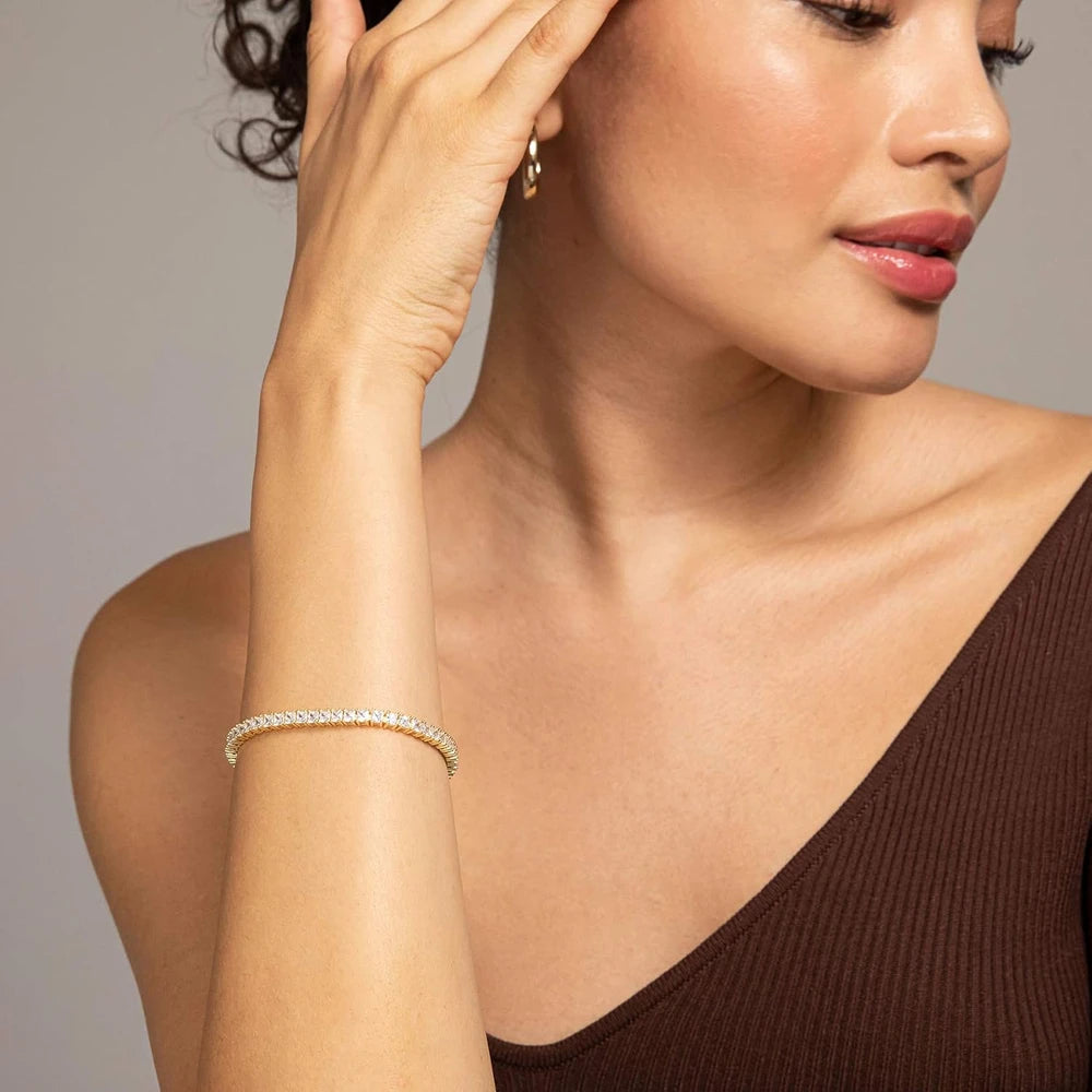 Everyday Radiance Gold-Plated Tennis Bracelet