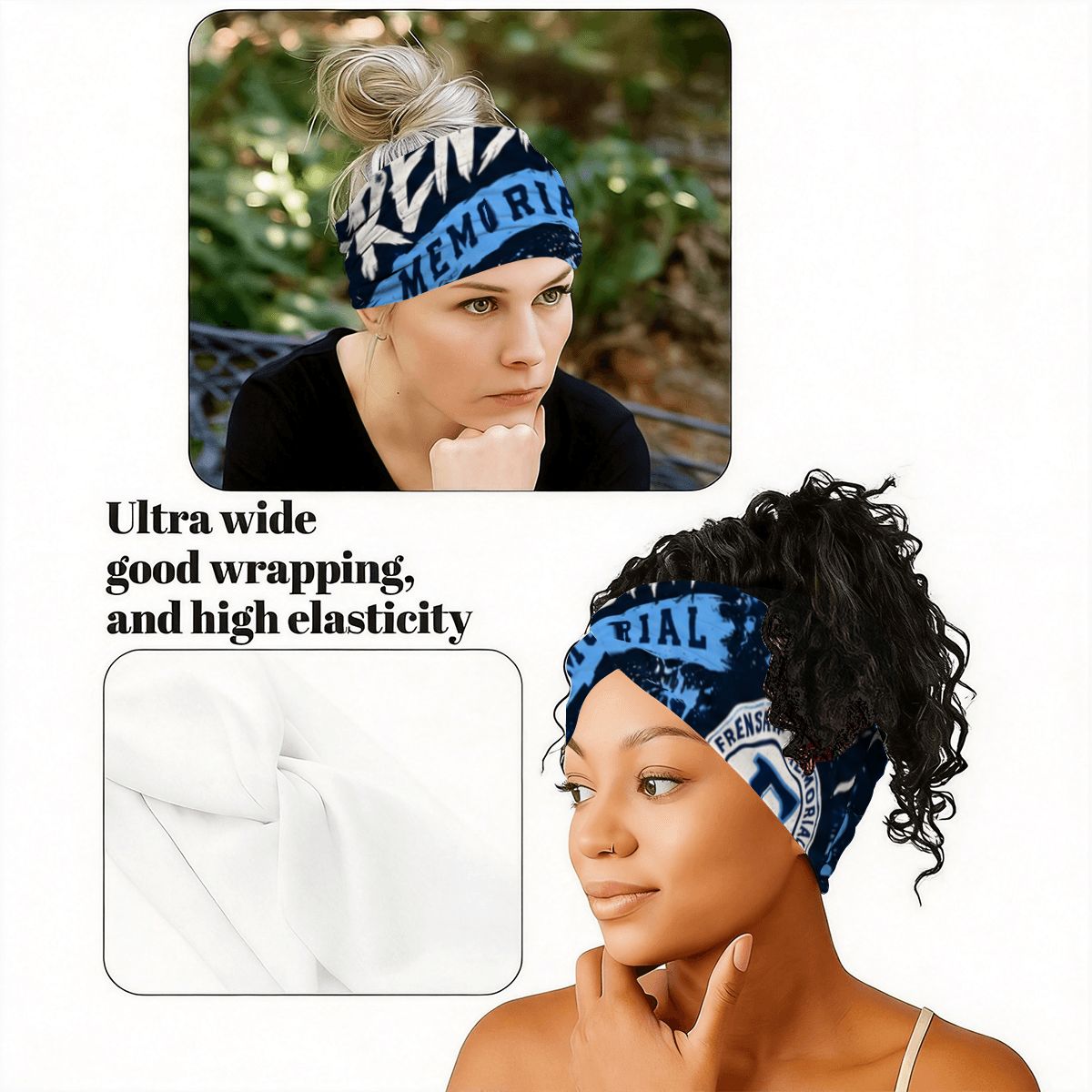 Frenship Memorial Panthers Extra Wide Headbands