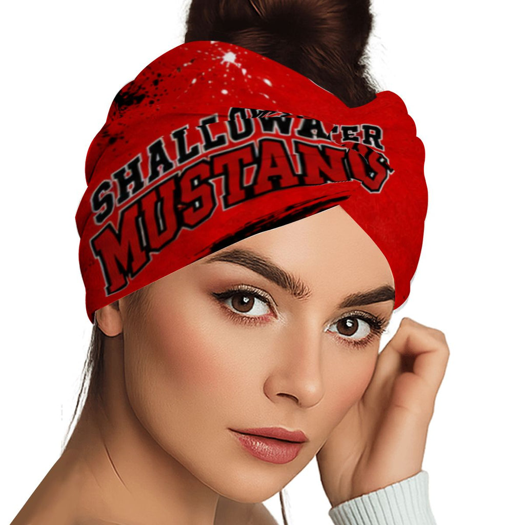 Shallowater Mustangs Extra Wide Headband — Game Day Hair Accessory for Women