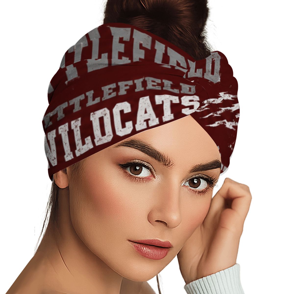 Littlefield Wildcats Extra Wide Headband — Game Day Hair Accessory for Women