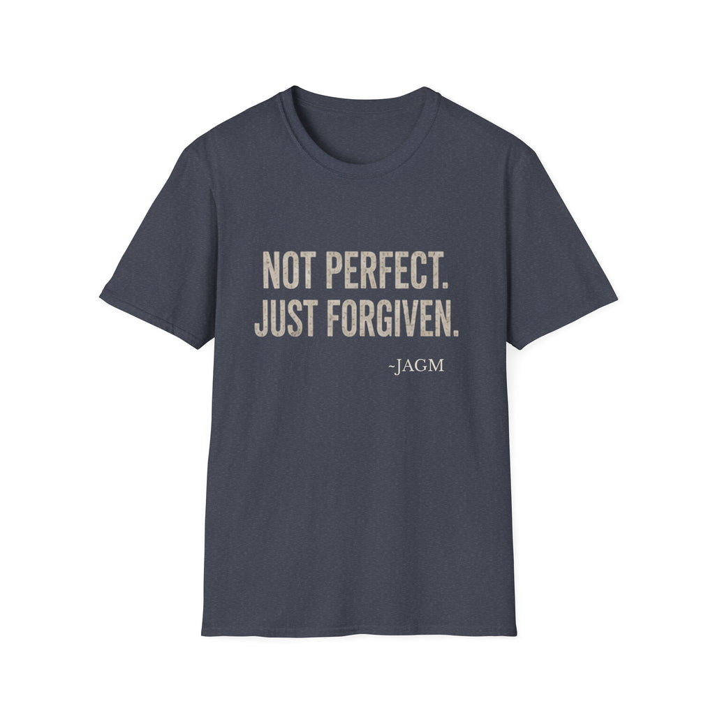 Not Perfect Just Forgiven T-Shirt — Inspirational Christian Graphic Tee
