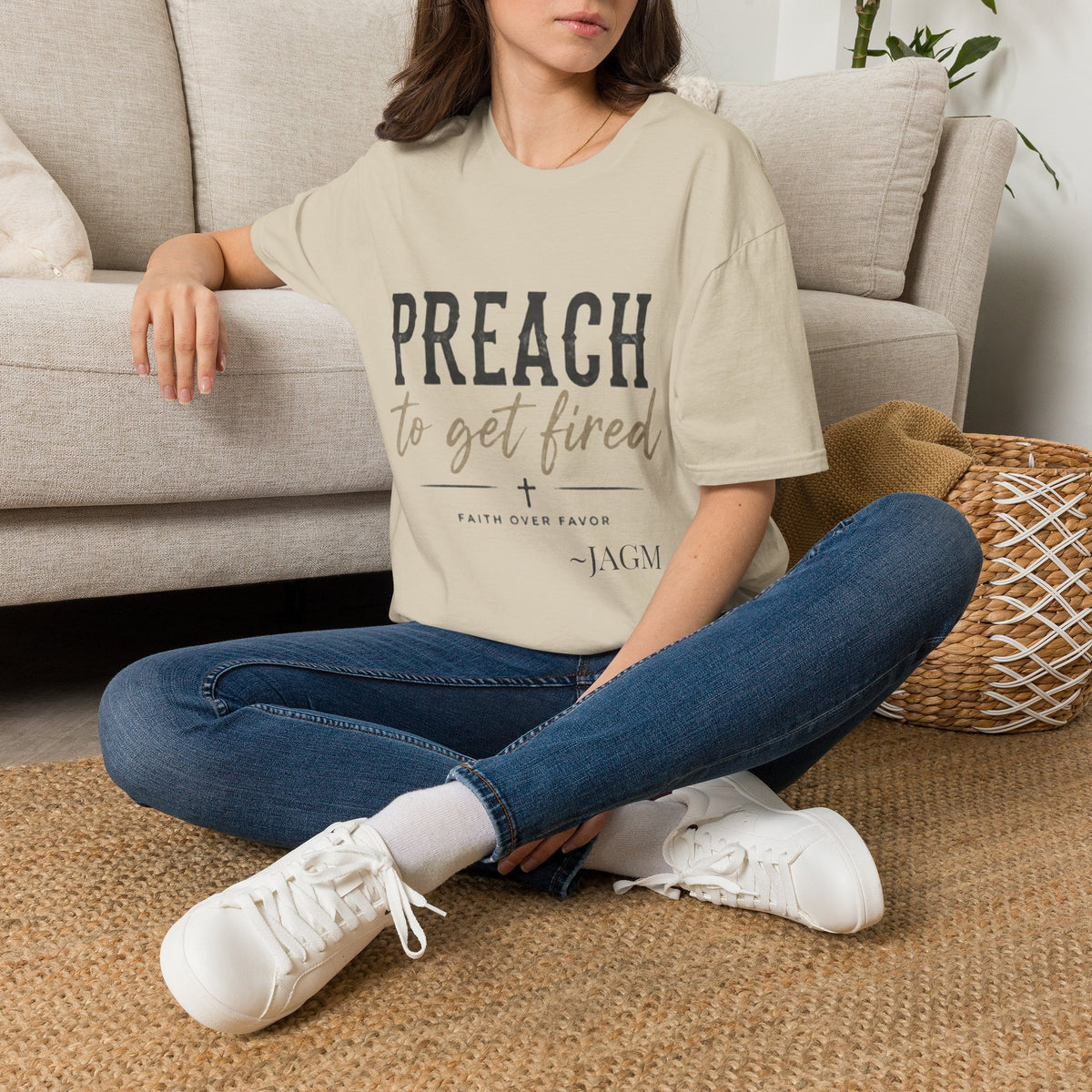 Preach to Get Fired T-Shirt — Bold Christian Faith Graphic Tee