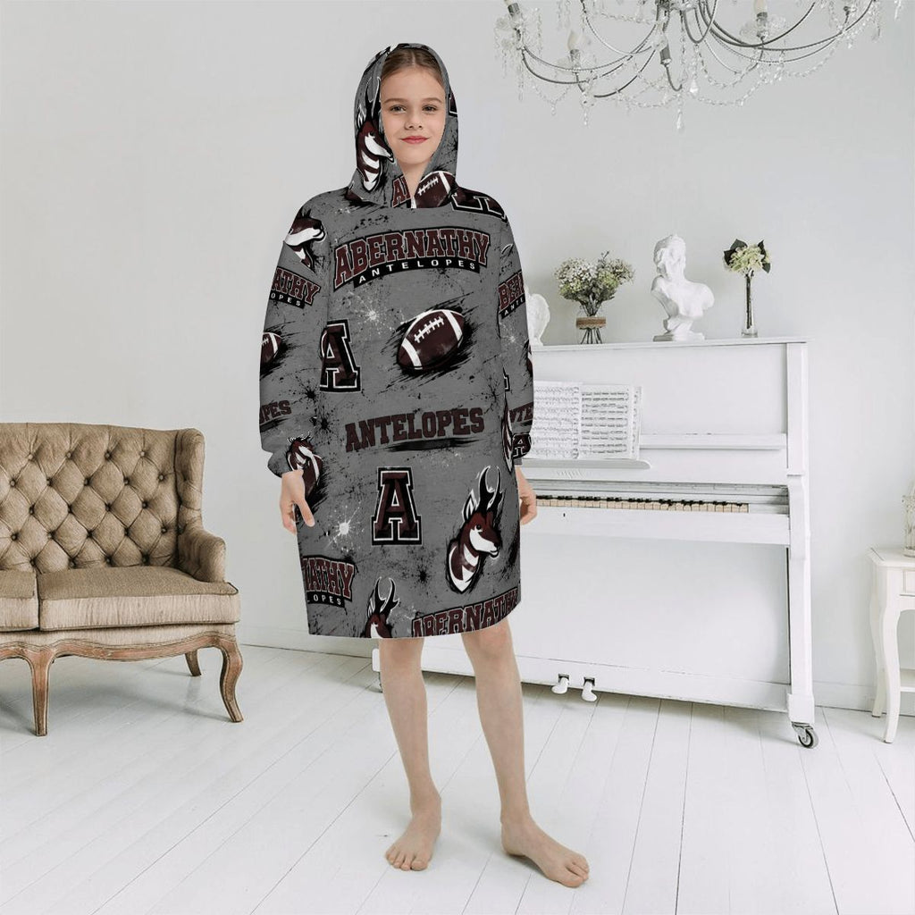 Abernathy Antelopes Kids Blanket Hoodie — Little Antelopes, Big Pride