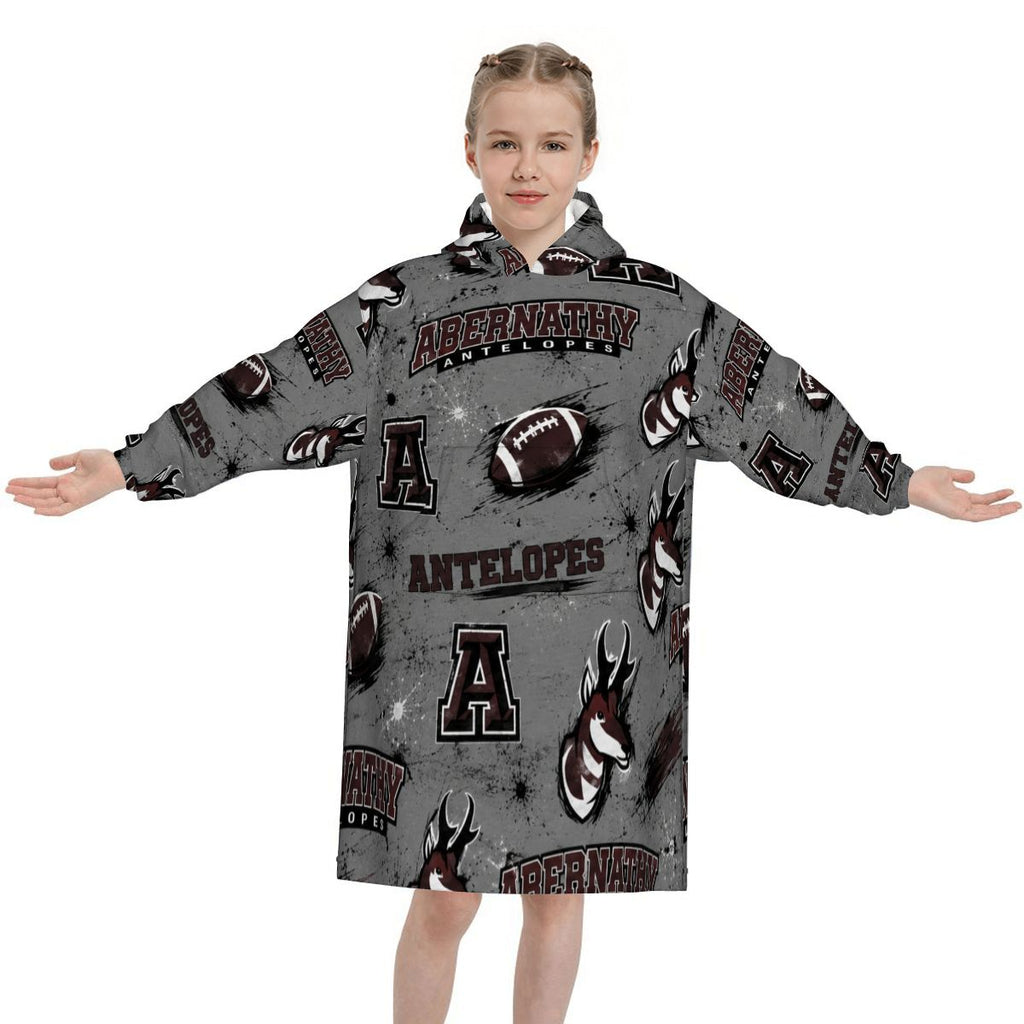 Abernathy Antelopes Kids Blanket Hoodie — Little Antelopes, Big Pride