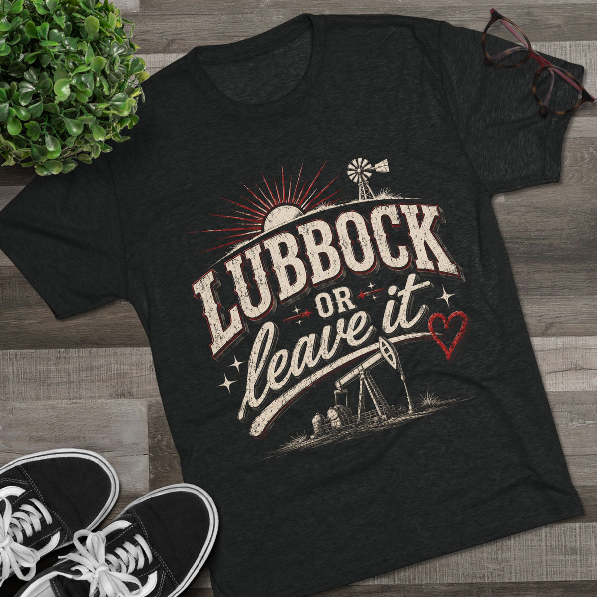 Lubbock or Leave It Tee - Vintage Black