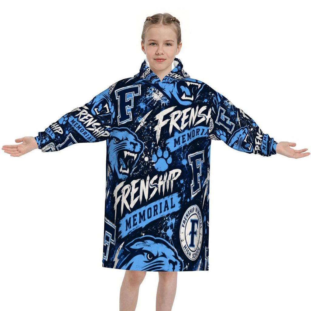 Frenship Memorial Panthers Blanket Hoodie for Kids