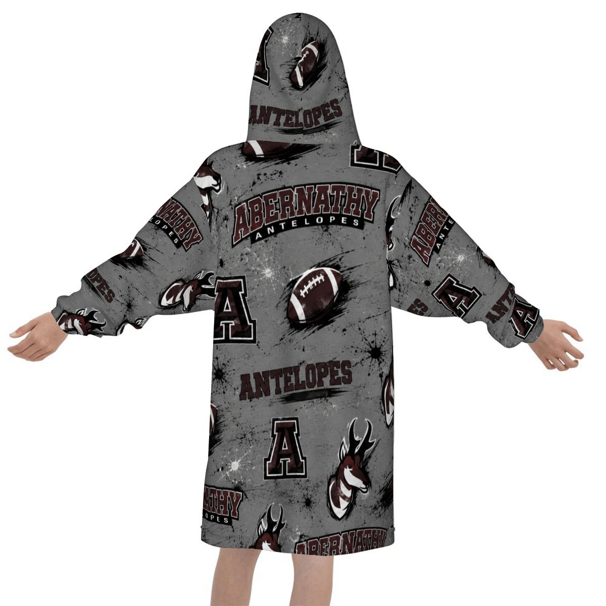 Abernathy Antelopes Kids Blanket Hoodie — Little Antelopes, Big Pride