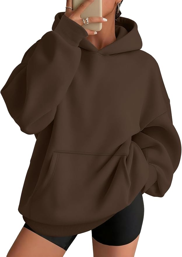 Women's Cozy Oversized Fleece Hoodie