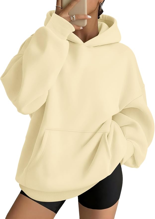 Women's Cozy Oversized Fleece Hoodie