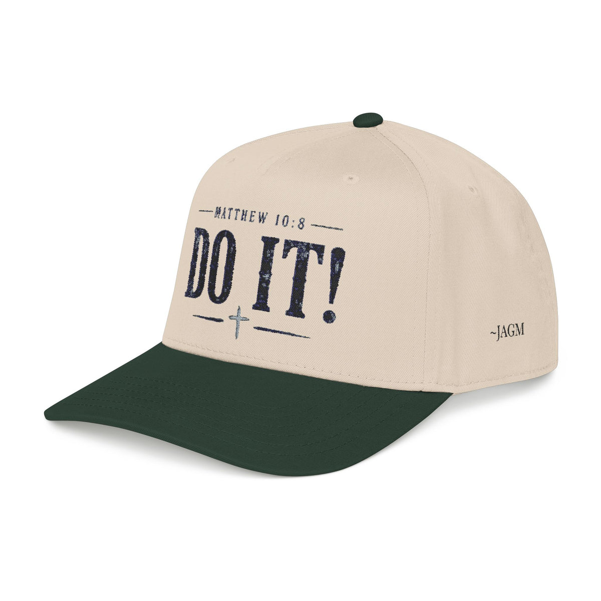 Matthew 10:8 Mid Profile Baseball Cap — Christian Faith Hat