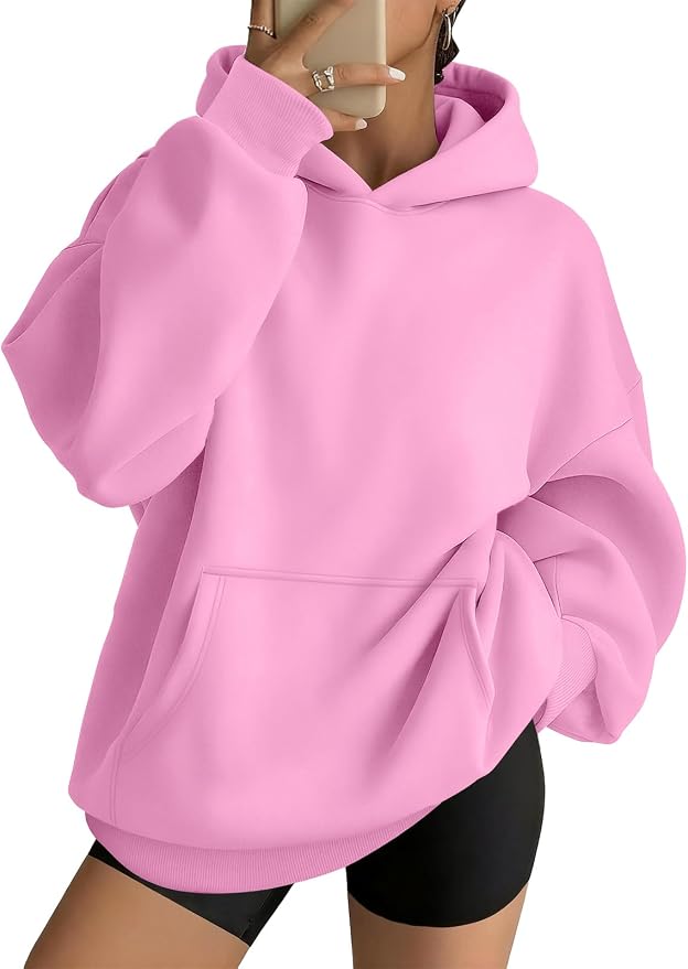 Women's Cozy Oversized Fleece Hoodie
