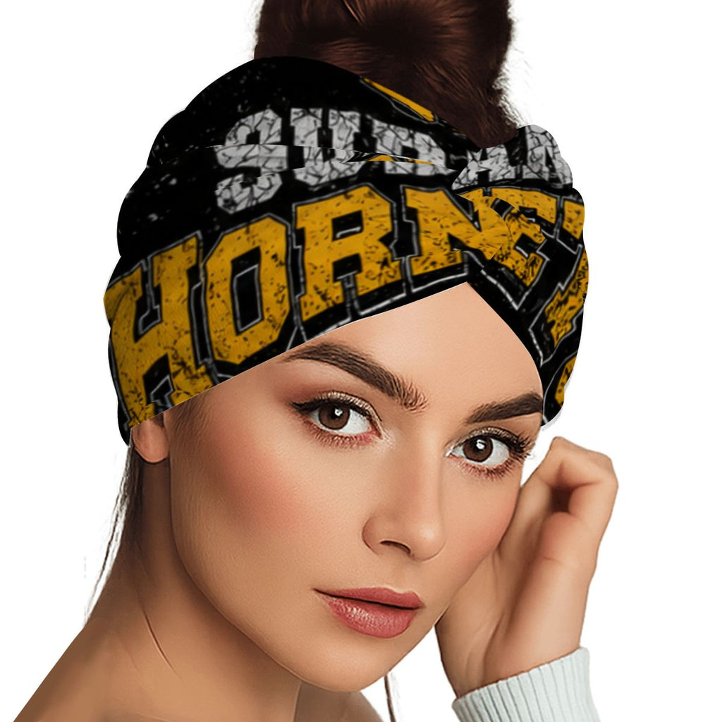 Sudan Hornets Extra Wide Headband — Game Day Hair Accessory for Women