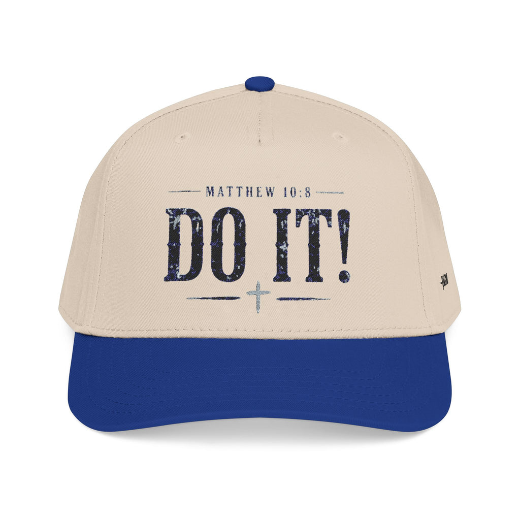 Matthew 10:8 Mid Profile Baseball Cap — Christian Faith Hat