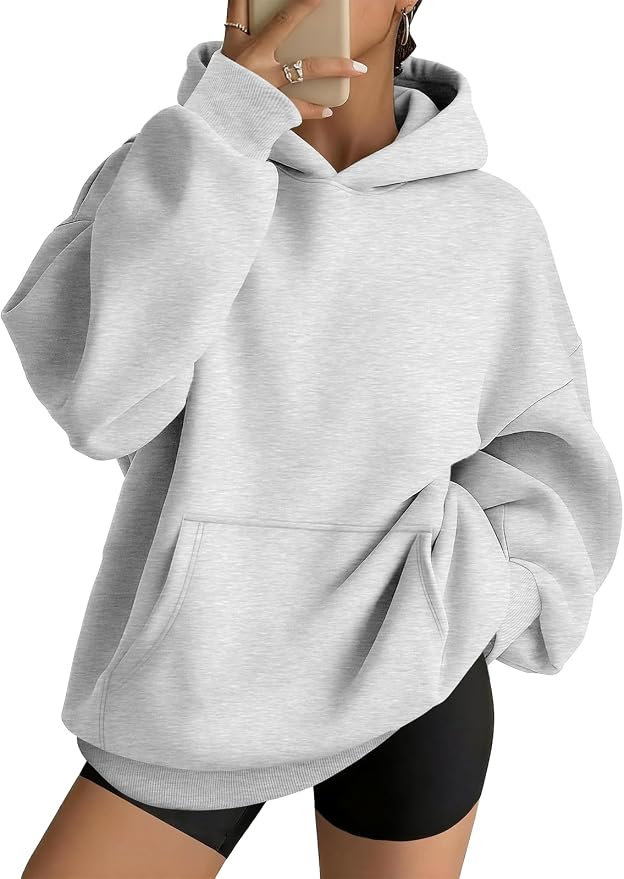 Women's Cozy Oversized Fleece Hoodie
