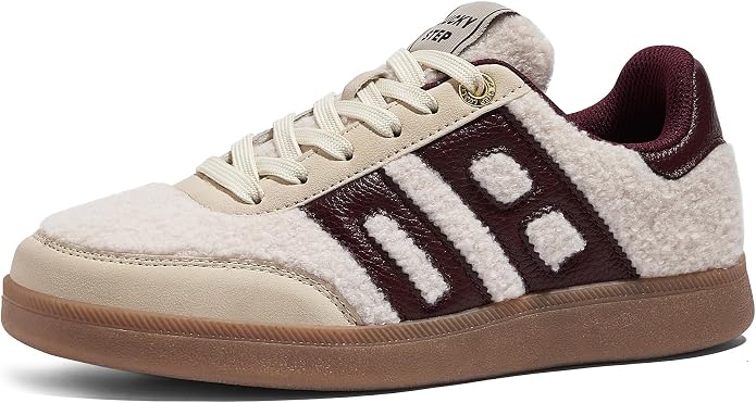 Retro Faux Fur Walking Sneakers