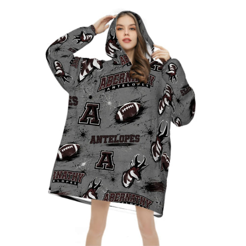 Abernathy Antelopes Adult Blanket Hoodie — West Texas School Spirit