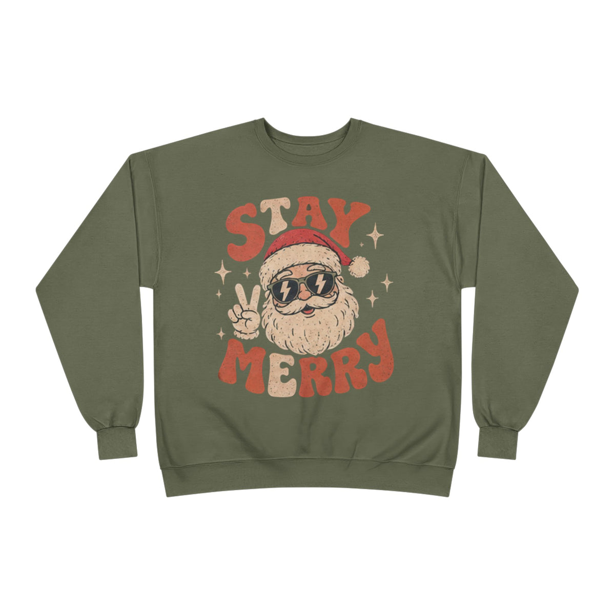 Stay Merry Santa Crewneck | Christmas Comfort