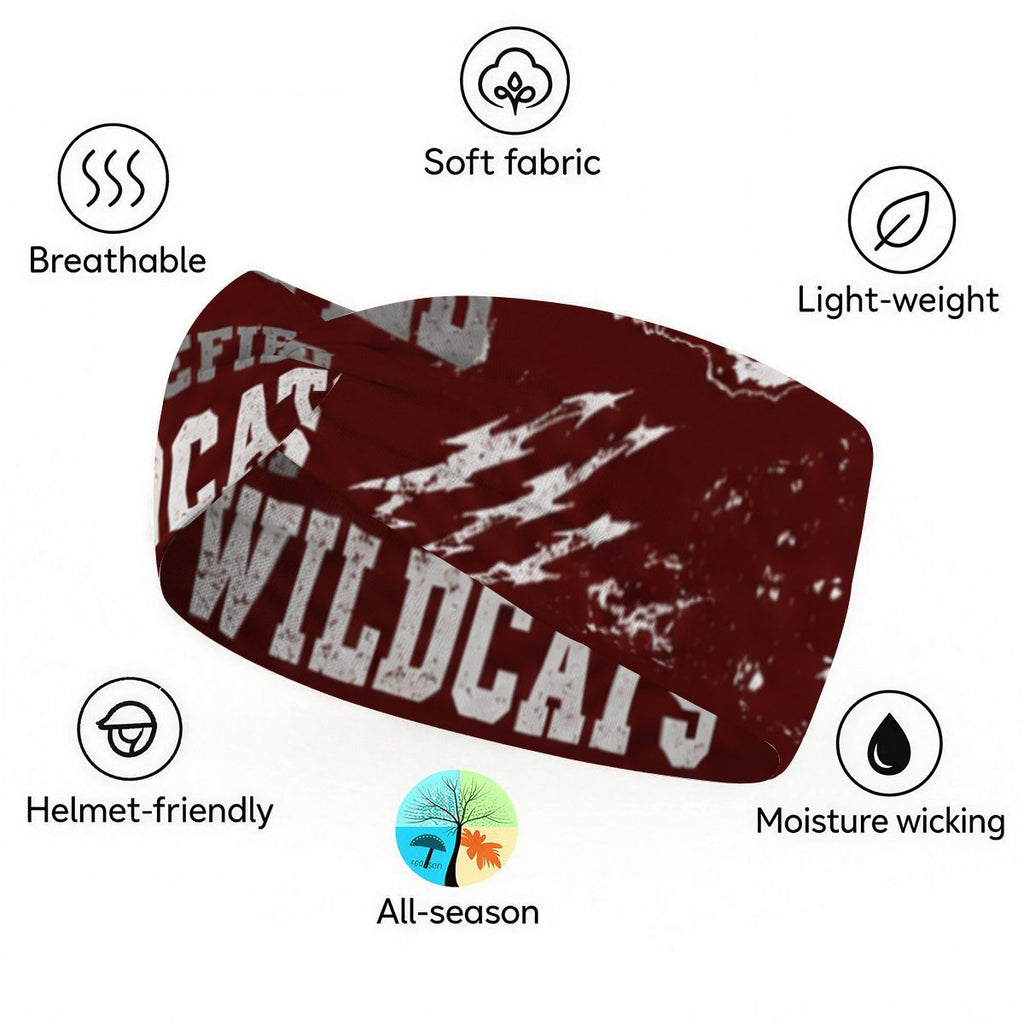 Littlefield Wildcats Extra Wide Headband — Game Day Hair Accessory for Women