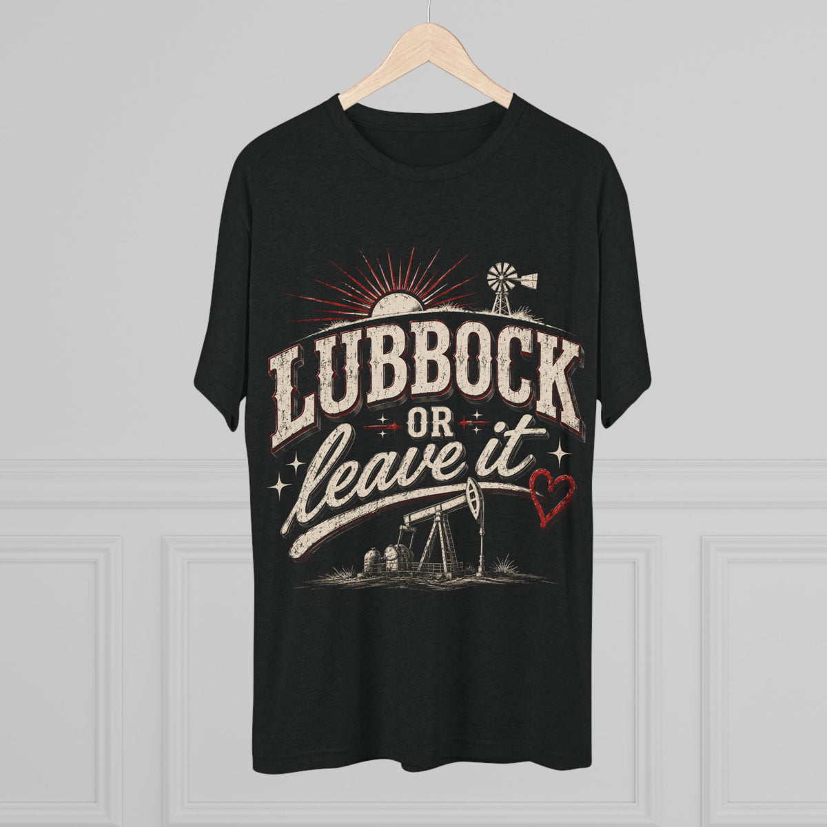Lubbock or Leave It Tee - Vintage Black