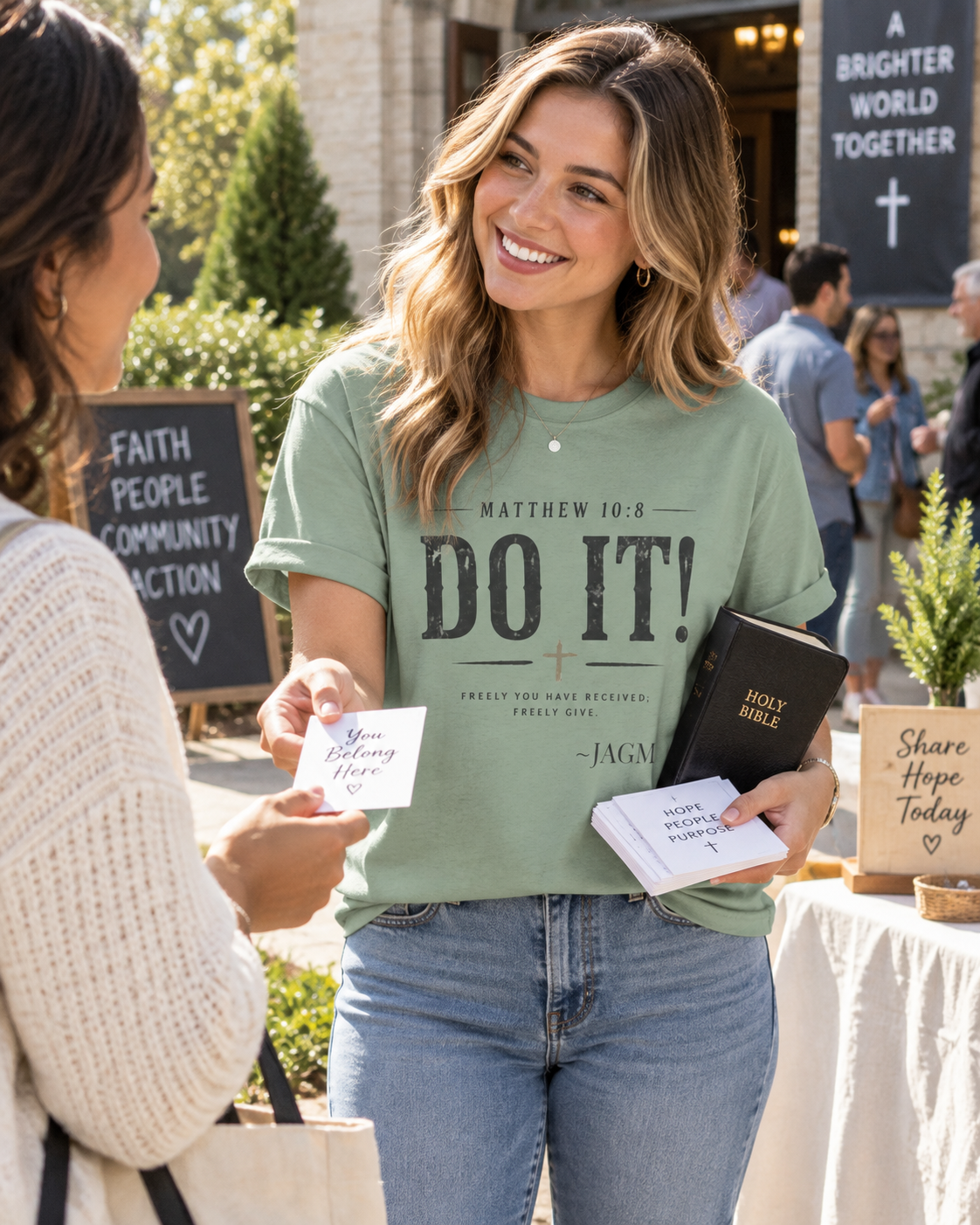Do It! T-Shirt — Matthew 10:8 Inspirational Christian Tee