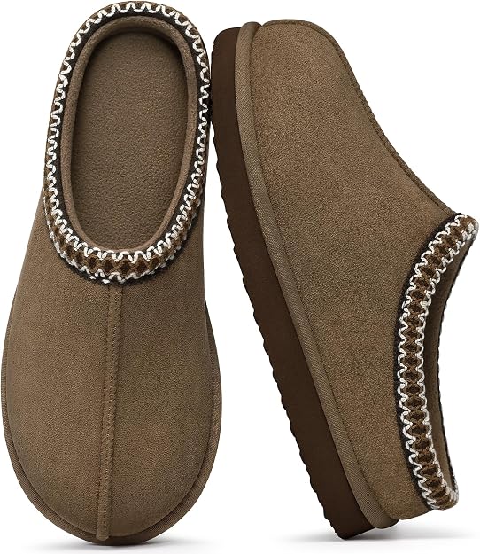 Faux Suede Memory Foam Clogs