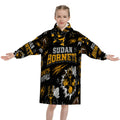 Sudan Hornets Kids Blanket Hoodie — Little Hornets, Big Pride
