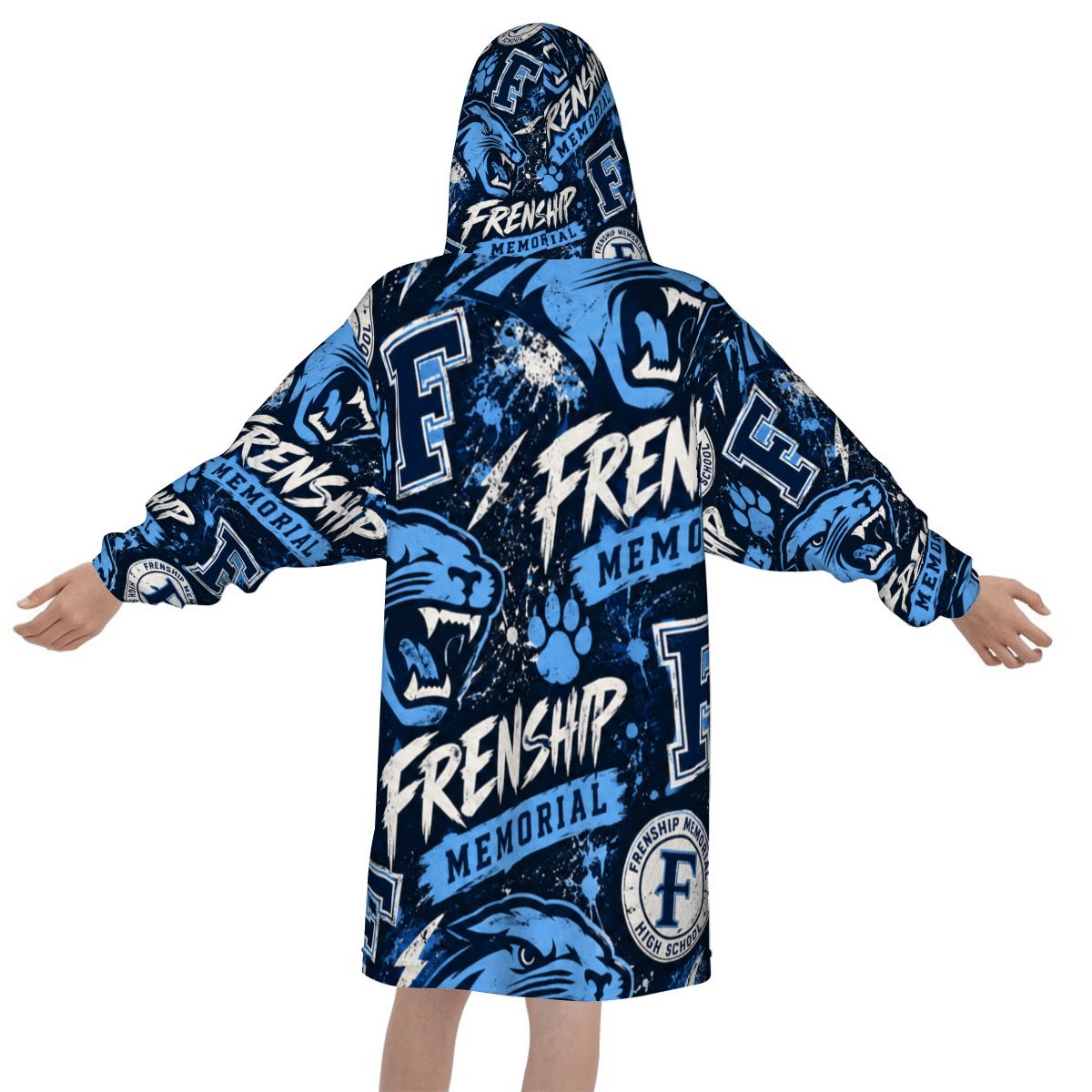 Frenship Memorial Panthers Blanket Hoodie for Kids