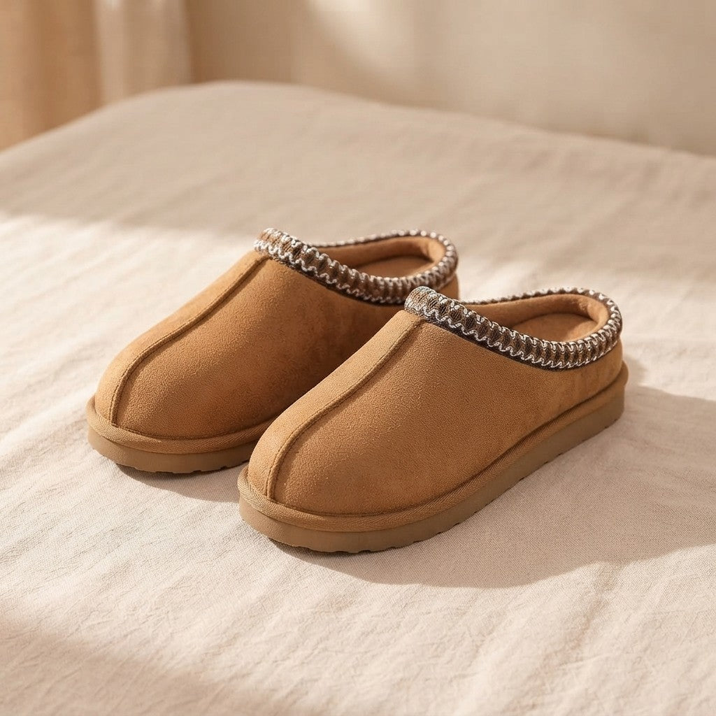 Faux Suede Memory Foam Clogs