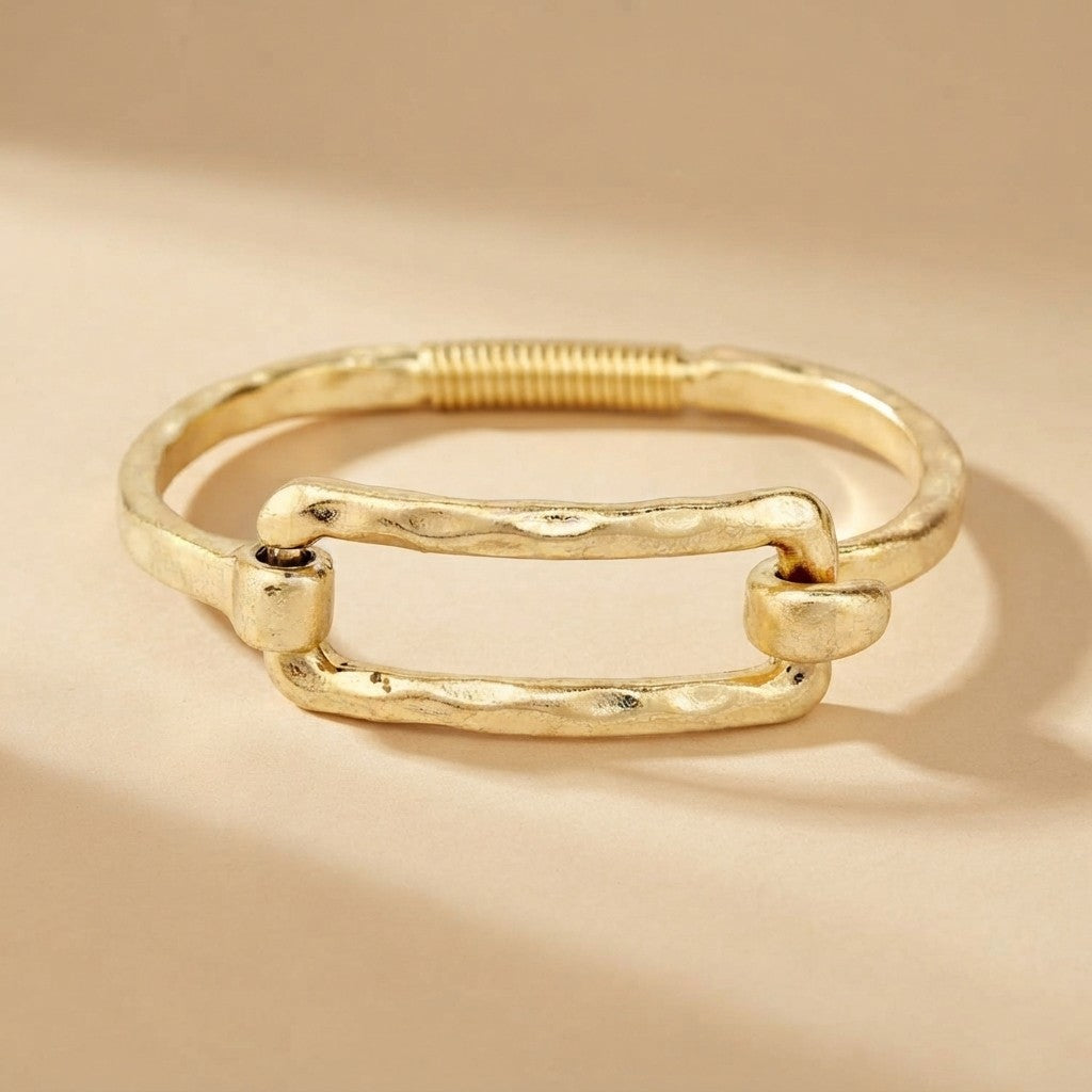The Aurelia Hammered Bangle